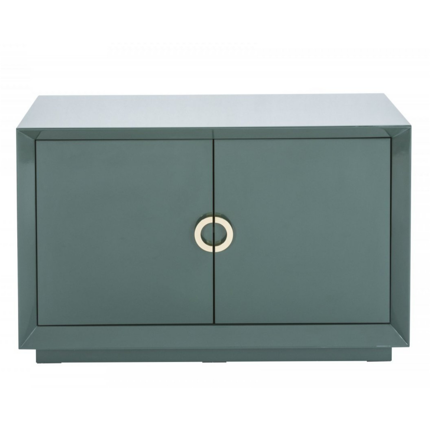 The Green Quartz Sideboard with high gloss finish and bronze handles