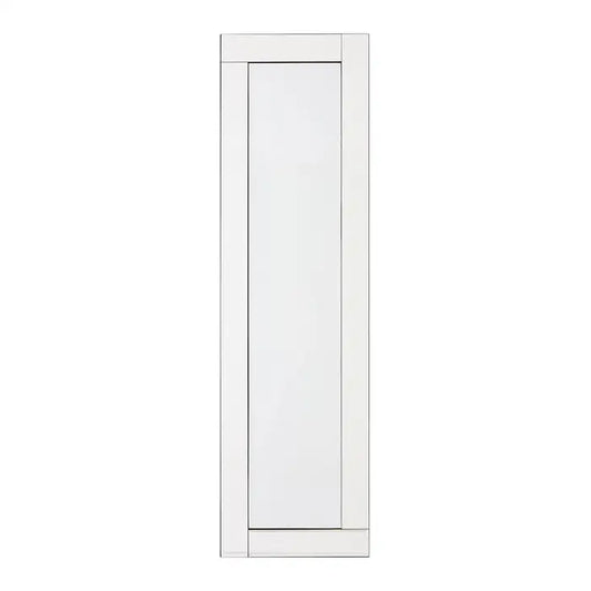 MILIANA Floorstanding Black Velvet Mirror