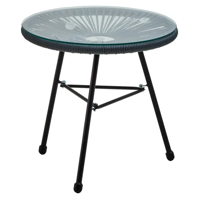 MIAMI Grey Rattan 3 Piece Patio Set