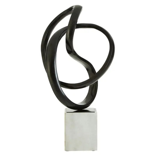 MIRANO Black Nickel Finish Knot Sculpture