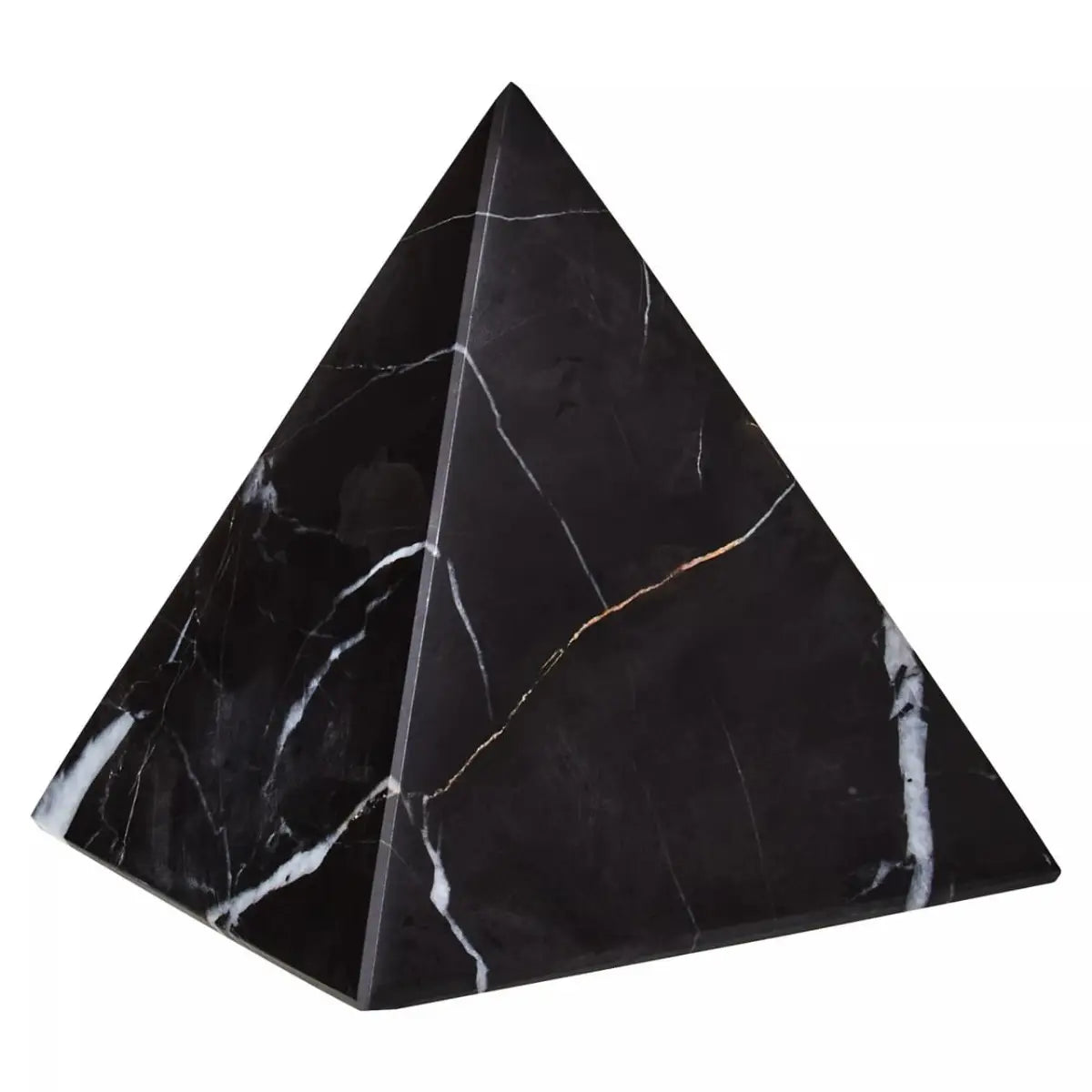 Black marble pyramid ornament