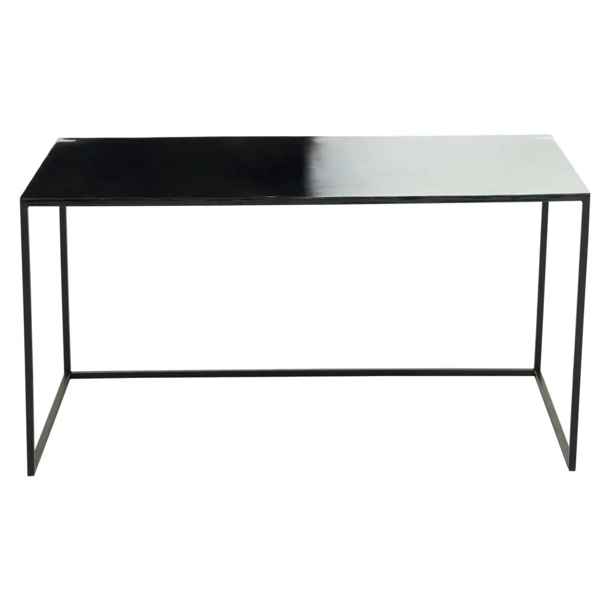 RAMUS three-piece coffee table in black and white ombre iron frame