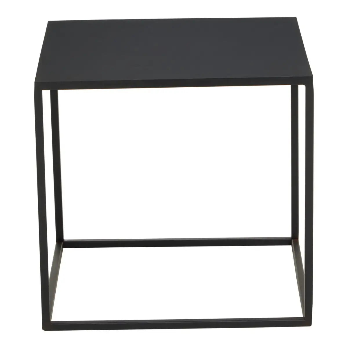 RAMUS three-piece coffee table in black and white ombre iron frame