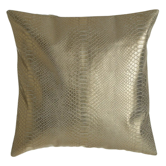 FIFTY FIVE SOUTH GOLD SNAKE EFFECT CUSHION